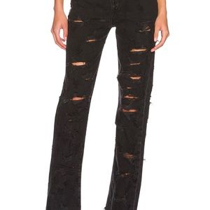 Agolde size 28 criss cross straight jeans